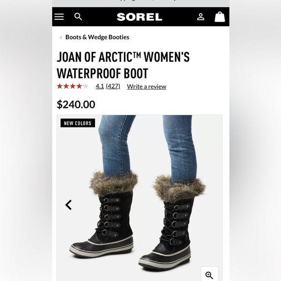 Sorel Joan Of Arctic Waterproof boots “Black Quarry” - Picture 17 of 17